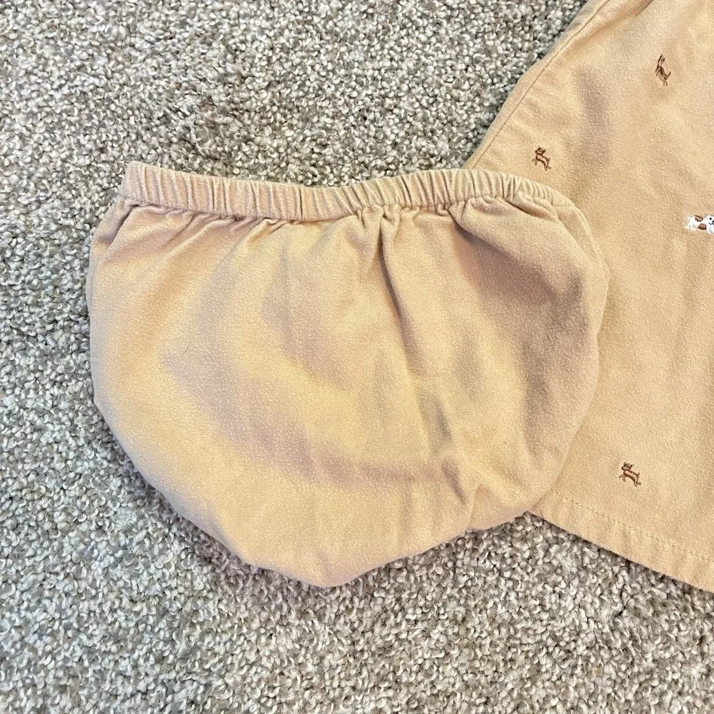 GYMBOREE 2002 Y2K Baby Girl Outfit 6-12 months Vintage 2pc set Dogs Puppy Poodle